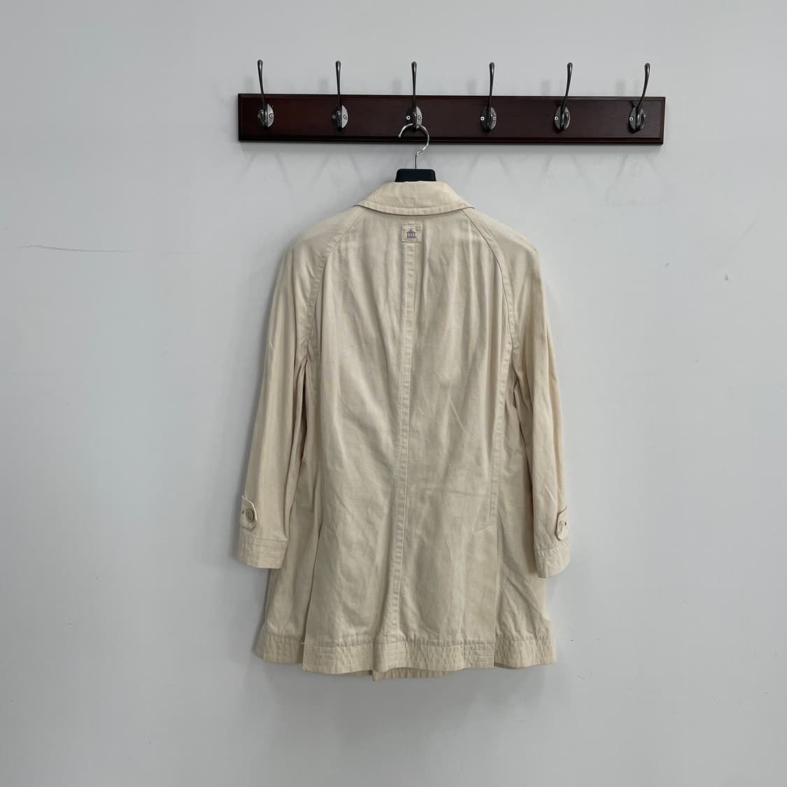 브루넬로 쿠치넬리 아이보리 코튼 더블 카 코트 상품이미지2