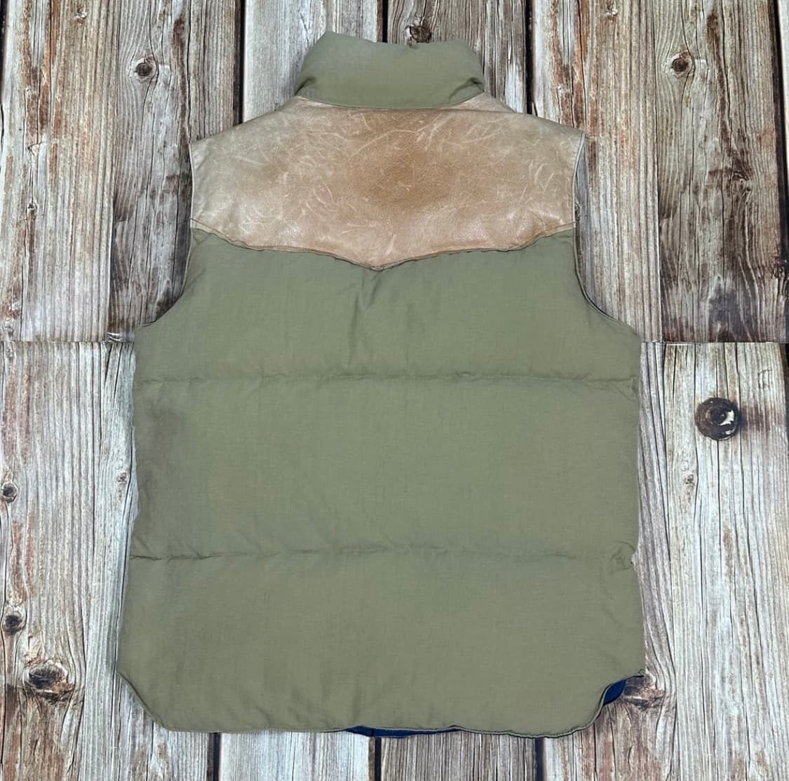 [S]더블웍스 by 웨어하우스 요크 레더 다운 베스트 상품이미지2