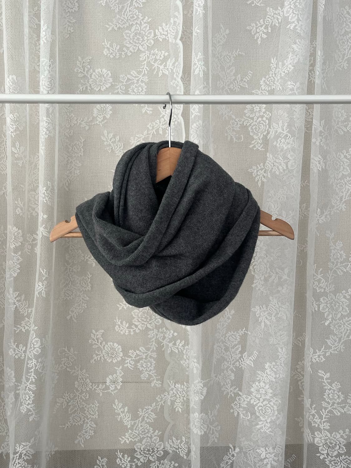 띠어리 theory 스누드 머플러 차콜 그레이 상품이미지1