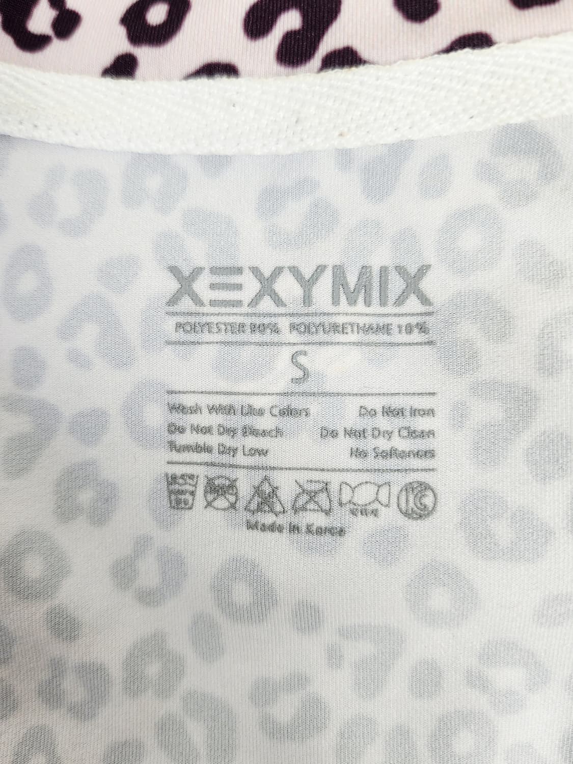 (단종희귀템)젝시믹스 핑크 레오파드 크롭 래쉬가드 필라테스 상의 S 상품이미지7