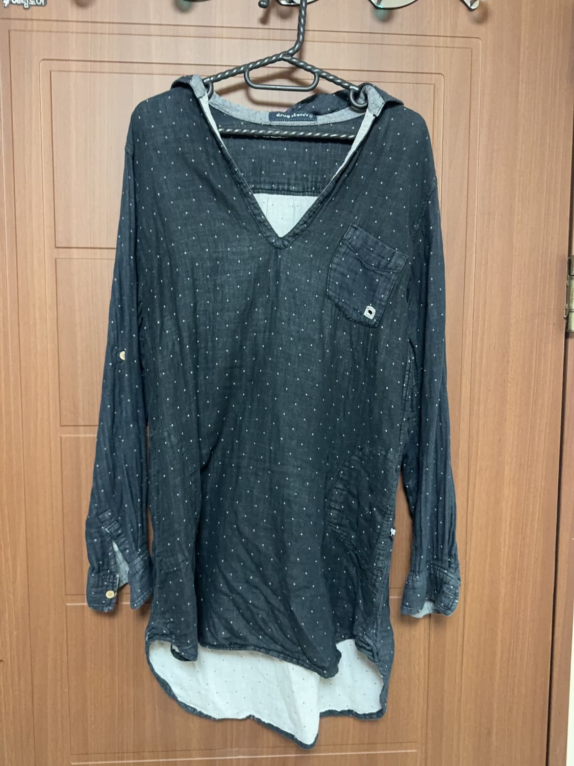 모리걸 체크 바선생 도트 레이스 둥근카라 셔츠 원피스 모음 상품이미지8