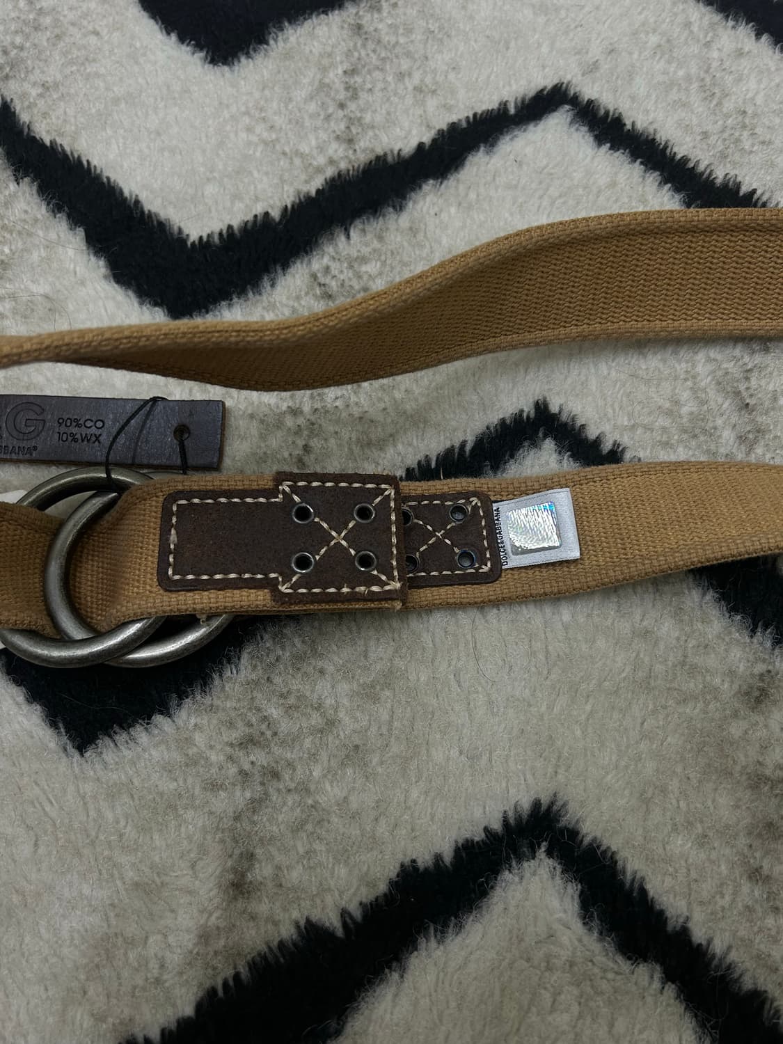 돌체가바나 캔버스 링 레더 벨크 상품이미지2