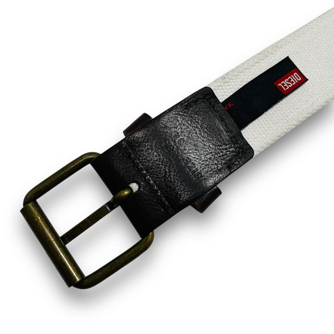 Diesel ind. 00s white vintage belt 상품이미지8