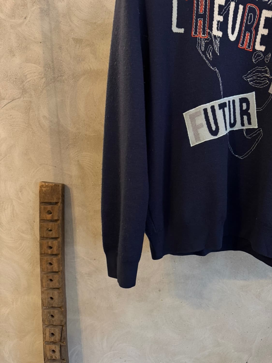 타임 옴므 그래픽 니트 100 상품이미지5