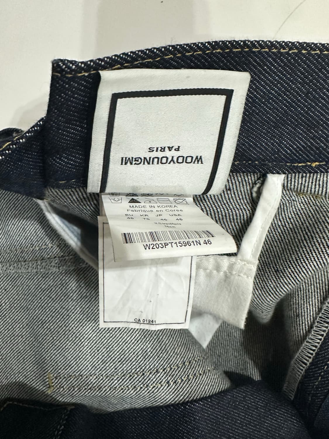 [46사이즈] 우영미 폴딩 데님 팬츠 상품이미지5