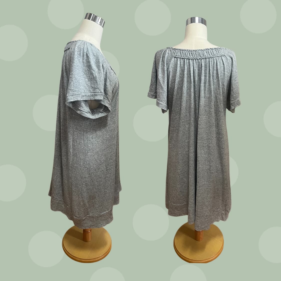 스나오 쿠와하라 그레이 러플 원피스 상품이미지3