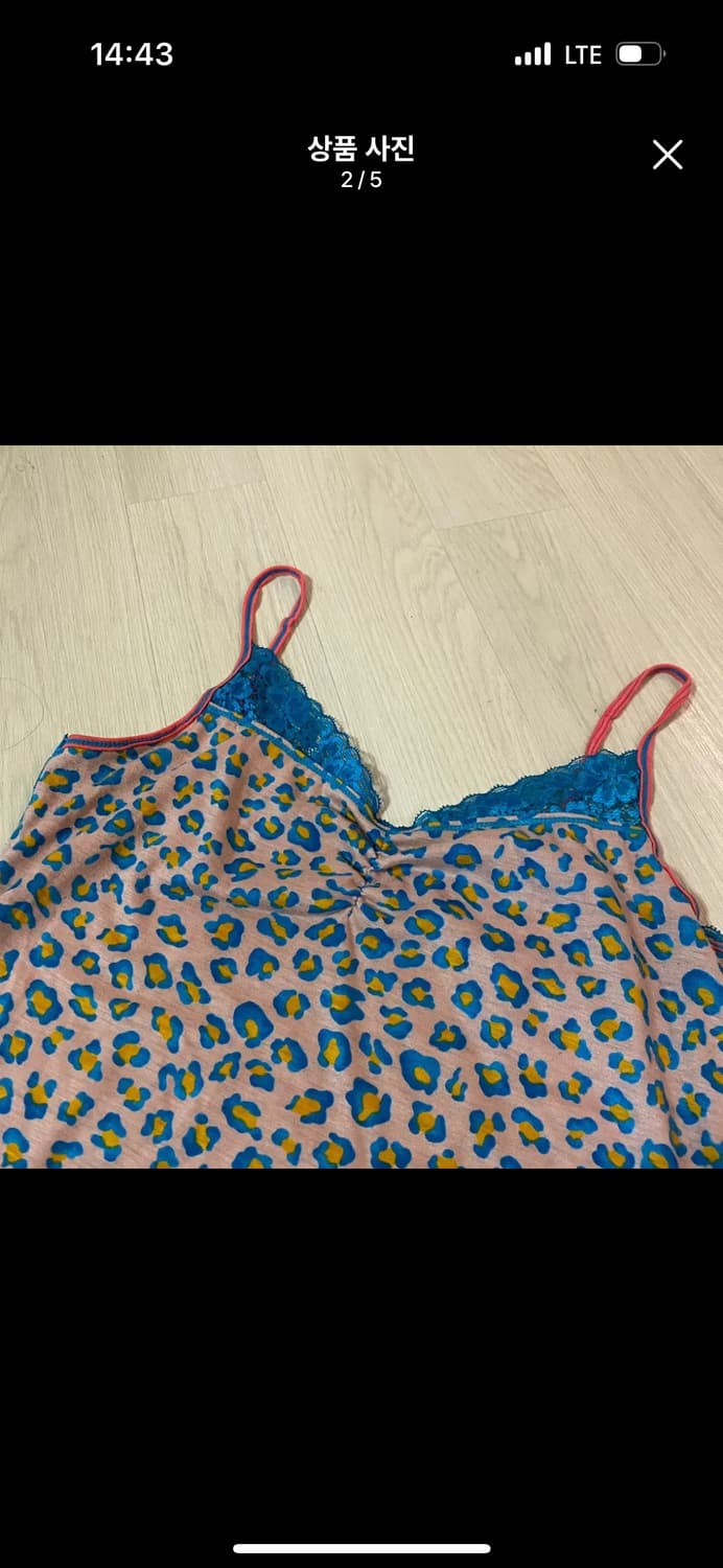 Y2k 레오퍼드 나시 상품이미지2