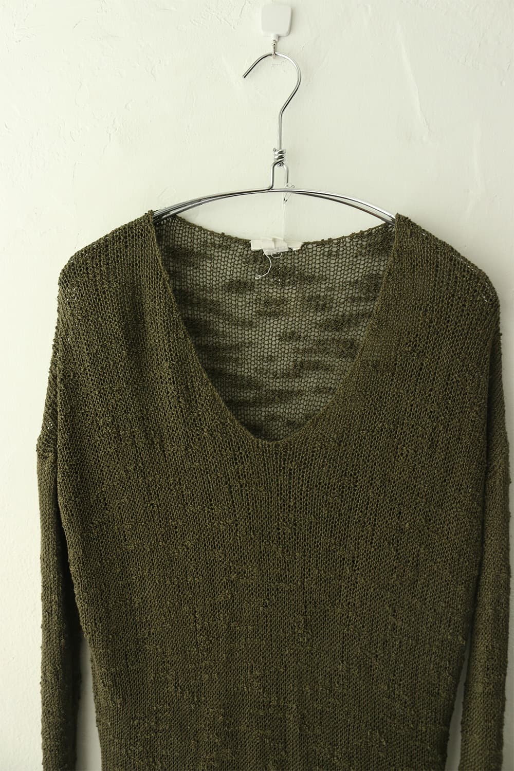 헬무트랭 그린 시스루 니트 톱 상품이미지5