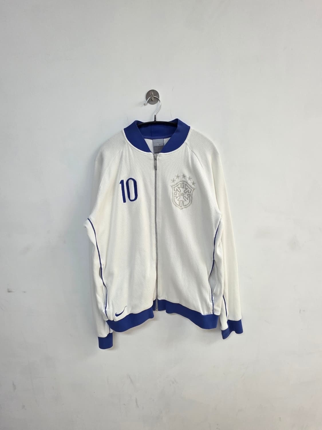 나이키 브라질 국대 트레이닝탑 져지 흰파 상품이미지1