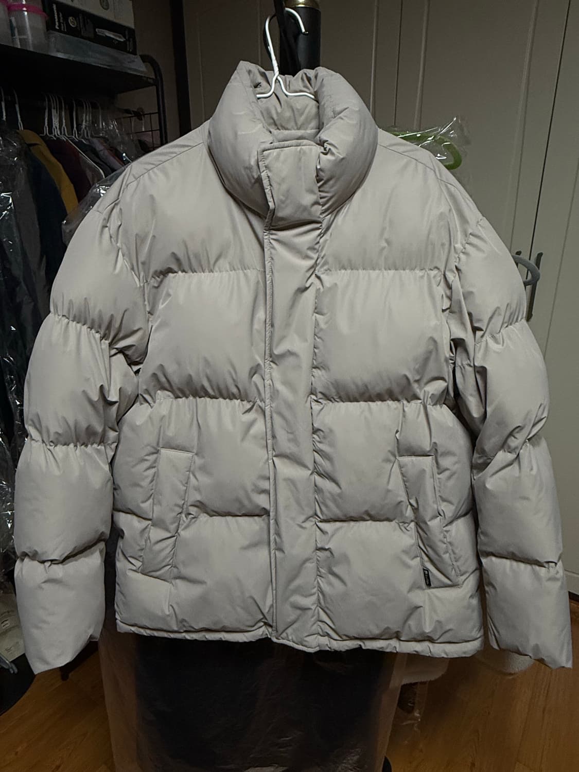 쿨트 - 826 헤비 패딩 자켓 (베이지/M) 상품이미지1