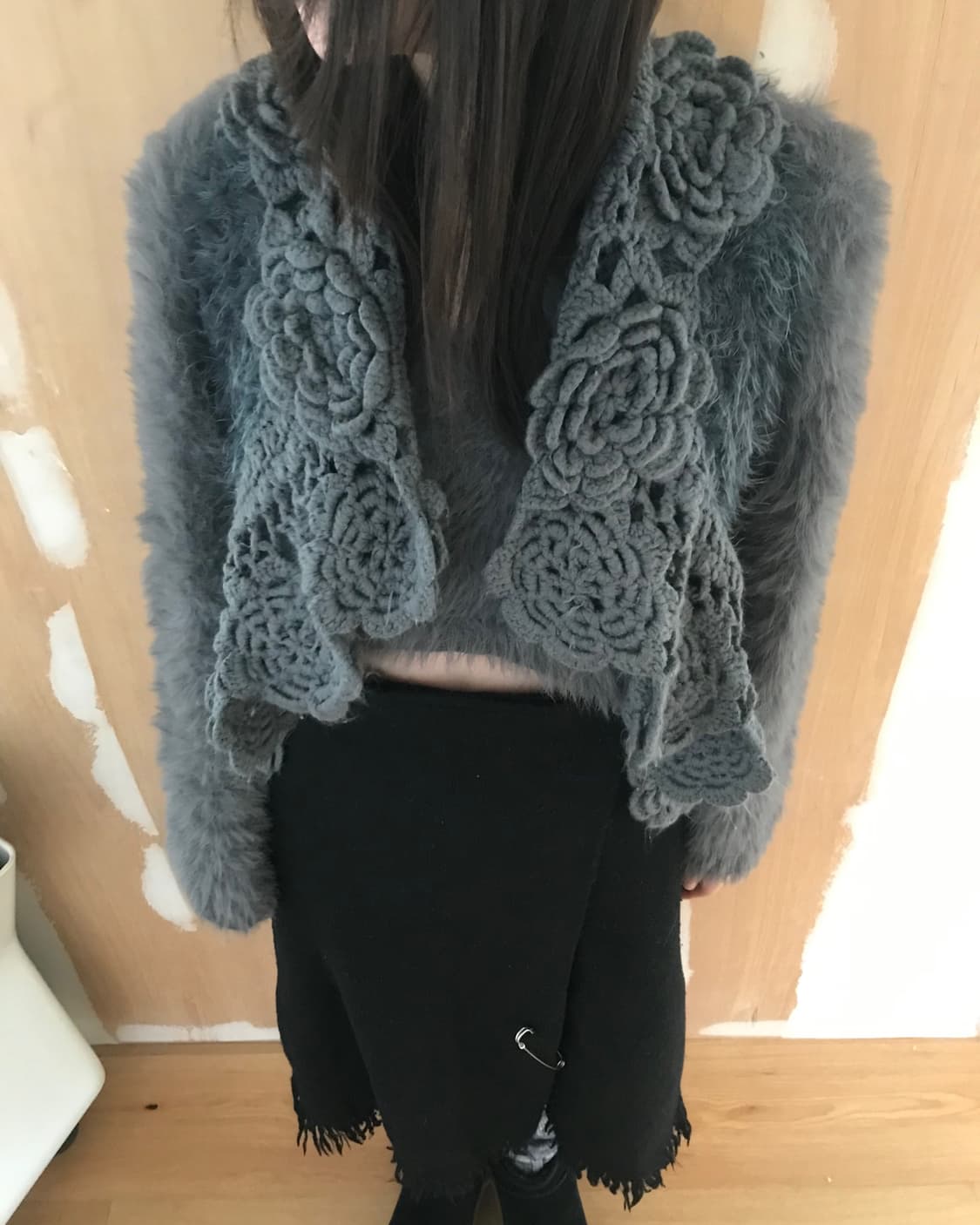  vintage flower crochet vest 상품이미지2