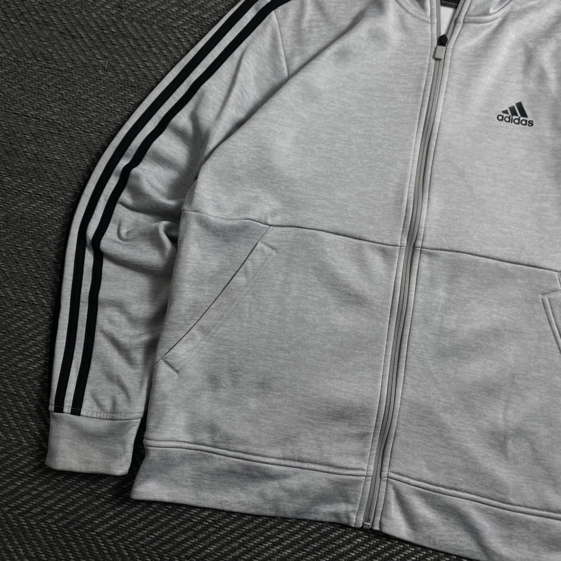 아디다스 에센셜 사이드 라인 그레이 트랙 후드집업y 4137 상품이미지4