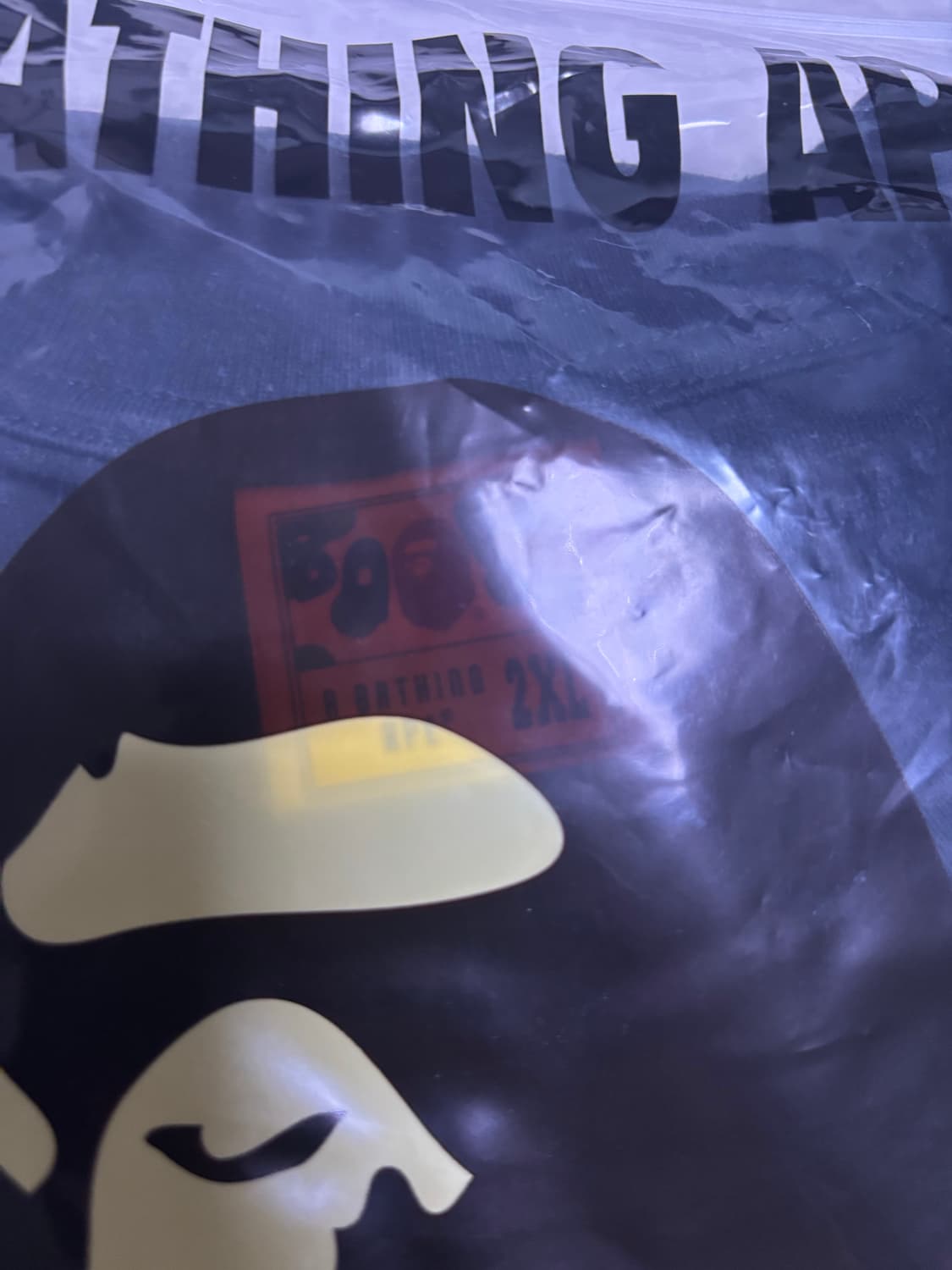 베이프 반팔 컬러 빅 헤드 적계 2XL 반팔 팝니다. 상품이미지4