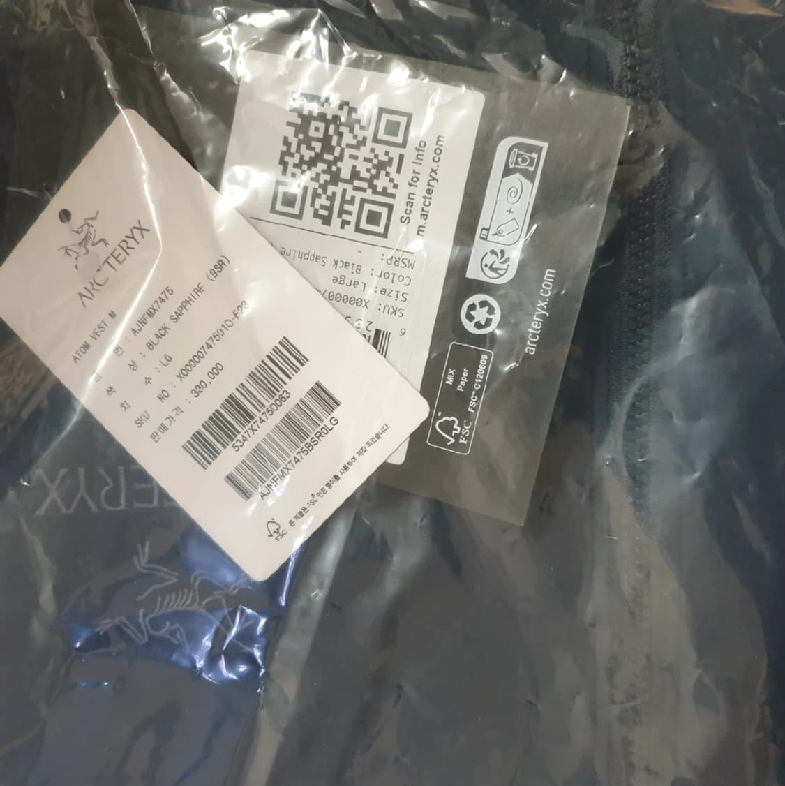 L 아크테릭스 아톰 베스트 블랙 사파이어 상품이미지3