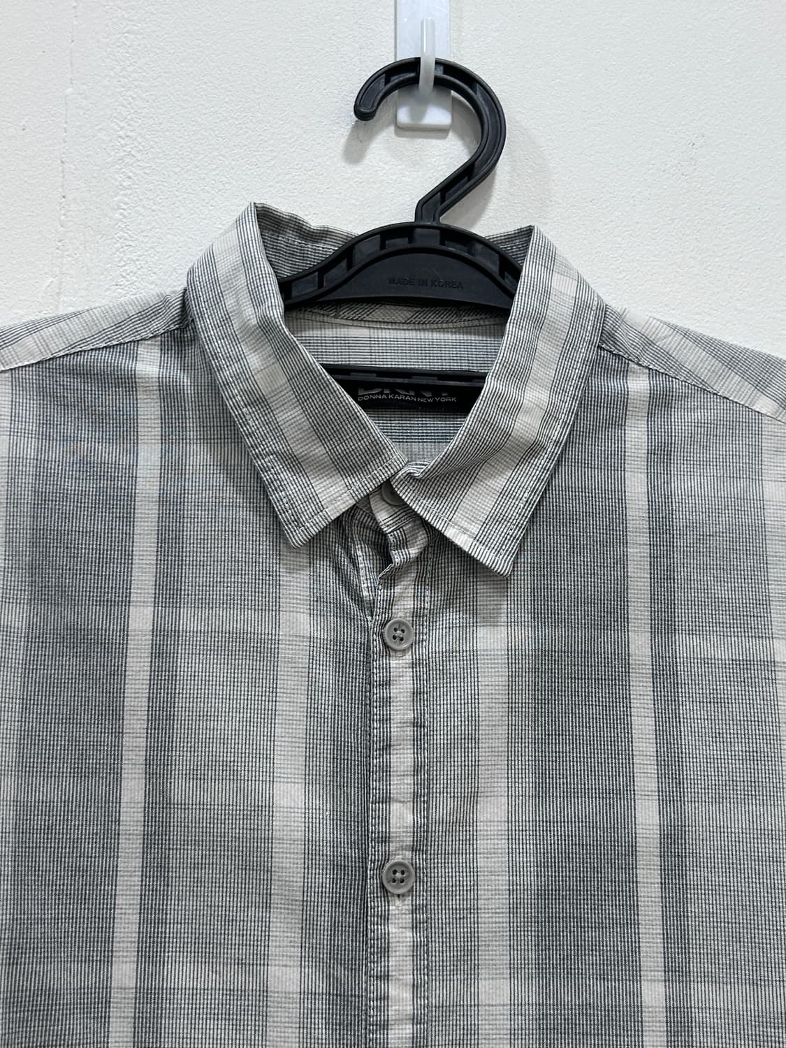 DKNY 그레이 체크 셔츠 M 상품이미지2