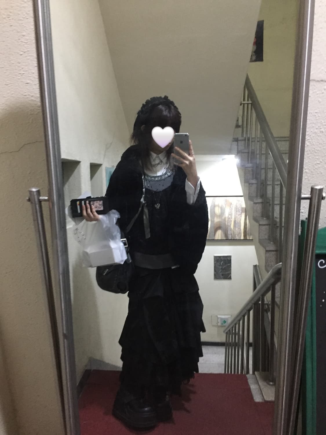 일본 빈티지 레이스 블라우스 미디 슬리브 상품이미지3