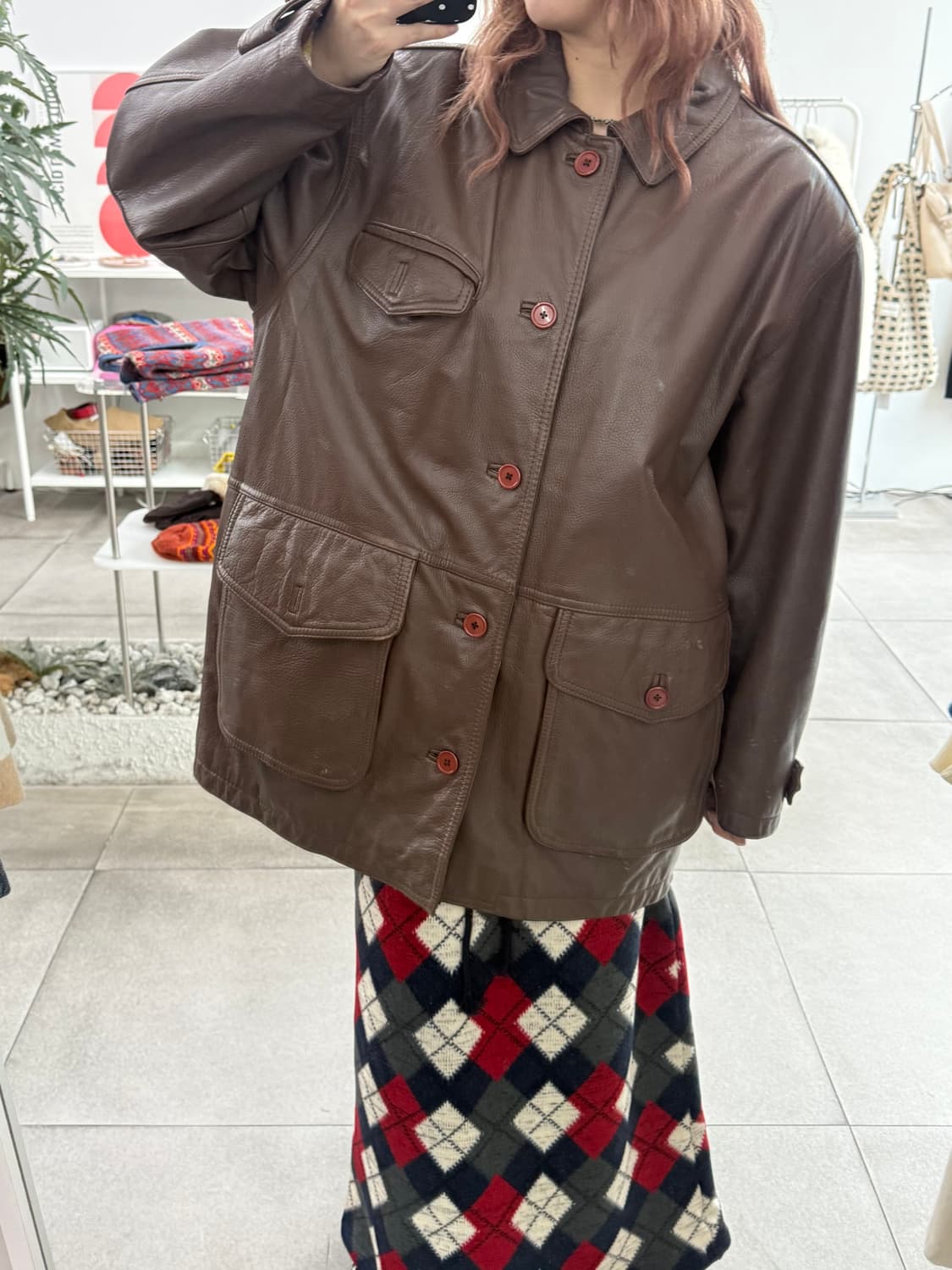 JPN 멘즈플랑드르 90‘s 오버핏 리얼레더 소가죽자켓 상품이미지2