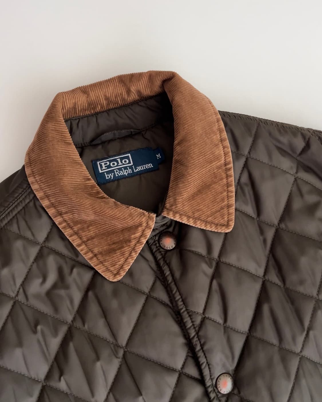 폴로 랄프로렌 코듀로이 카라 퀼팅 자켓 M 100-105 상품이미지2