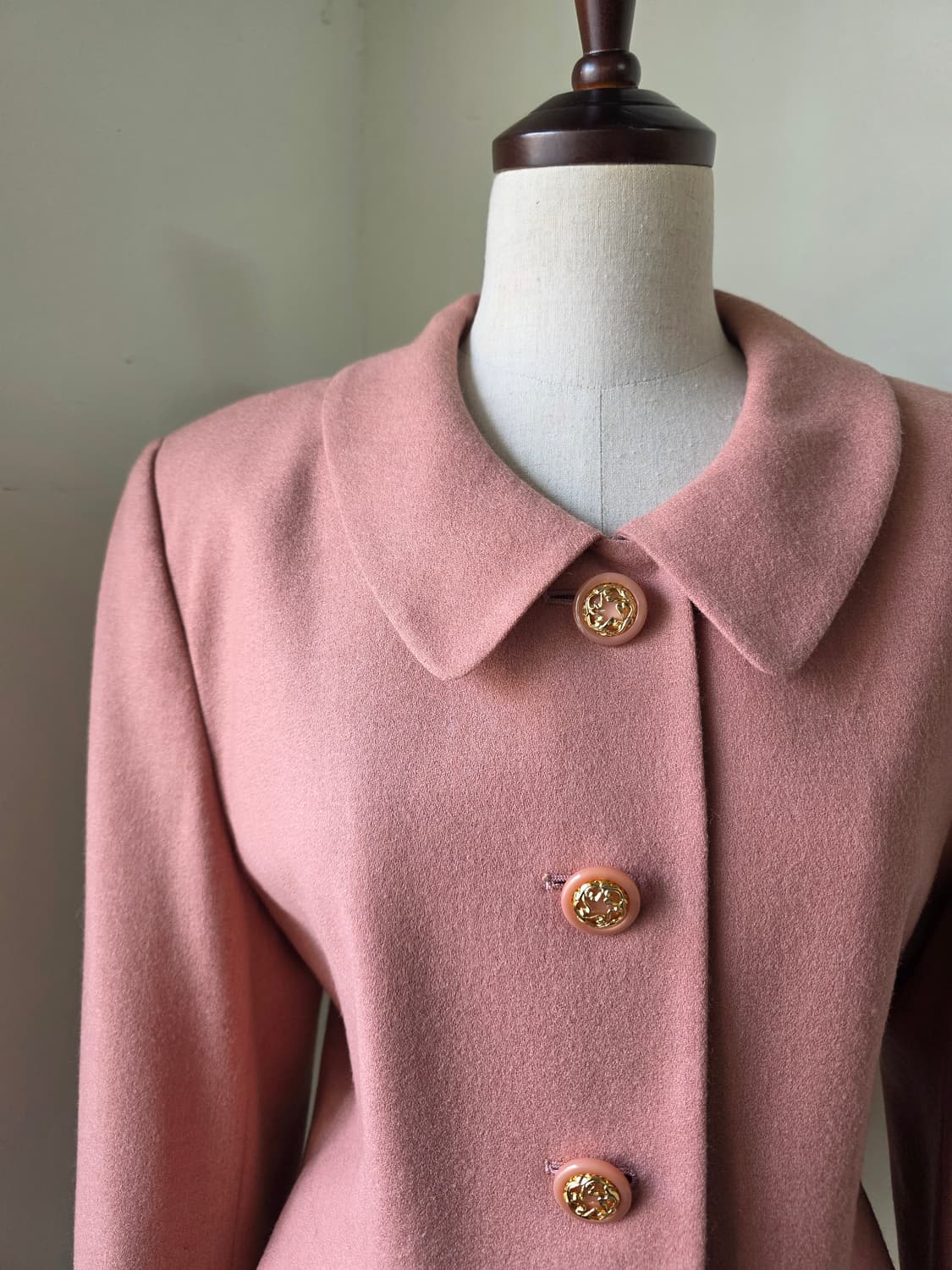 핑크 울100 자켓 상품이미지3