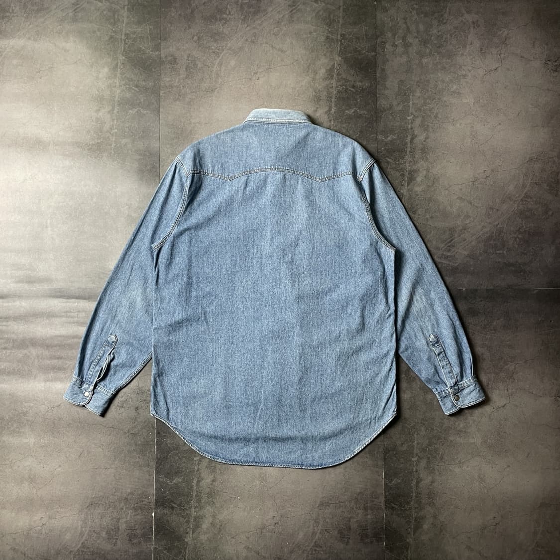 KIABI 키아비 빈티지 코튼 데님 웨스턴 셔츠 A00628 상품이미지7
