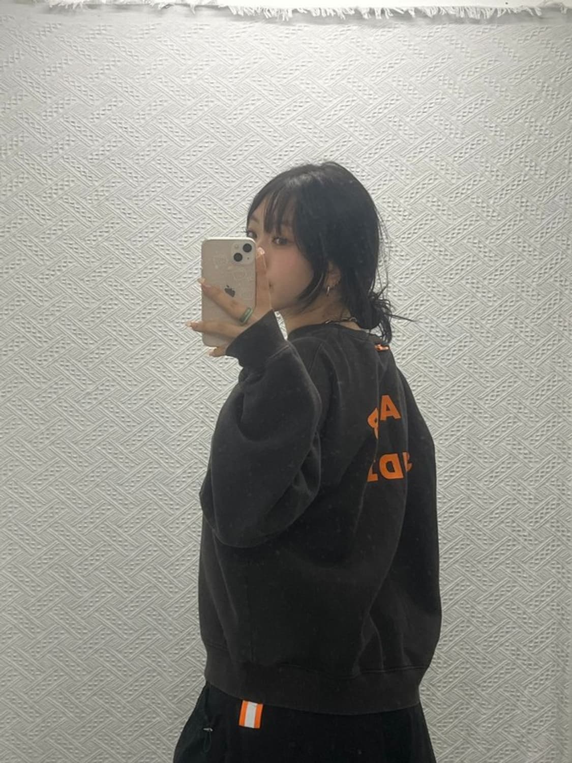 아이앱스튜디오 두산 오버핏 기모 스웻셔츠 맨투맨 100 C06395 상품이미지3