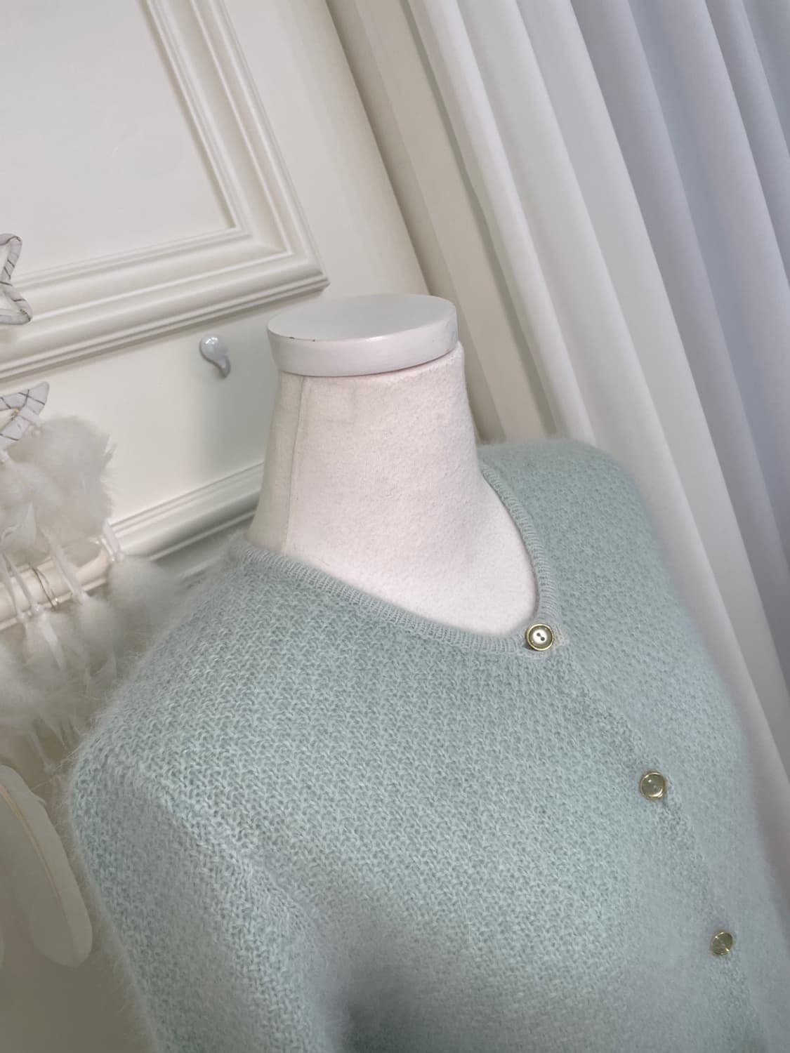 mint angora pocket point lovely cardigan 상품이미지6