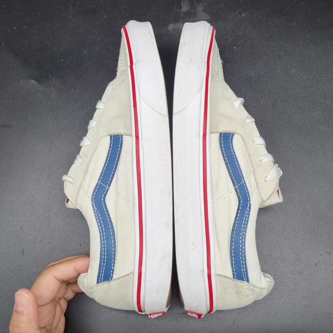 반스 스케이트로우 흰파 스니커즈250  상품이미지5