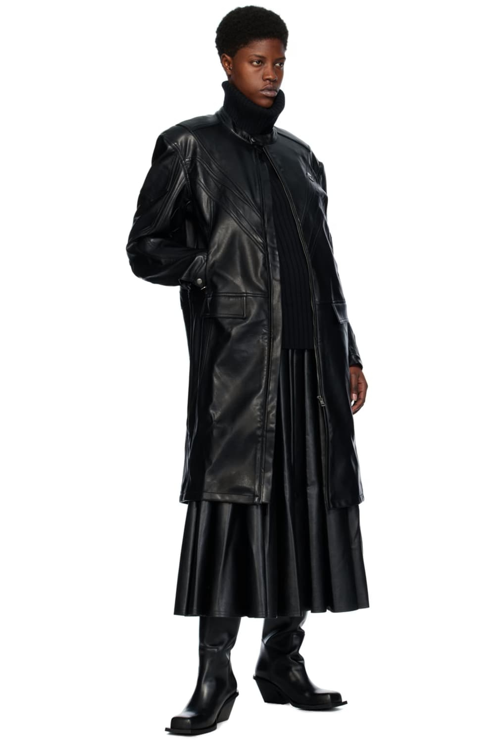 르수기아뜰리에 바이커 가죽 자켓 상품이미지1