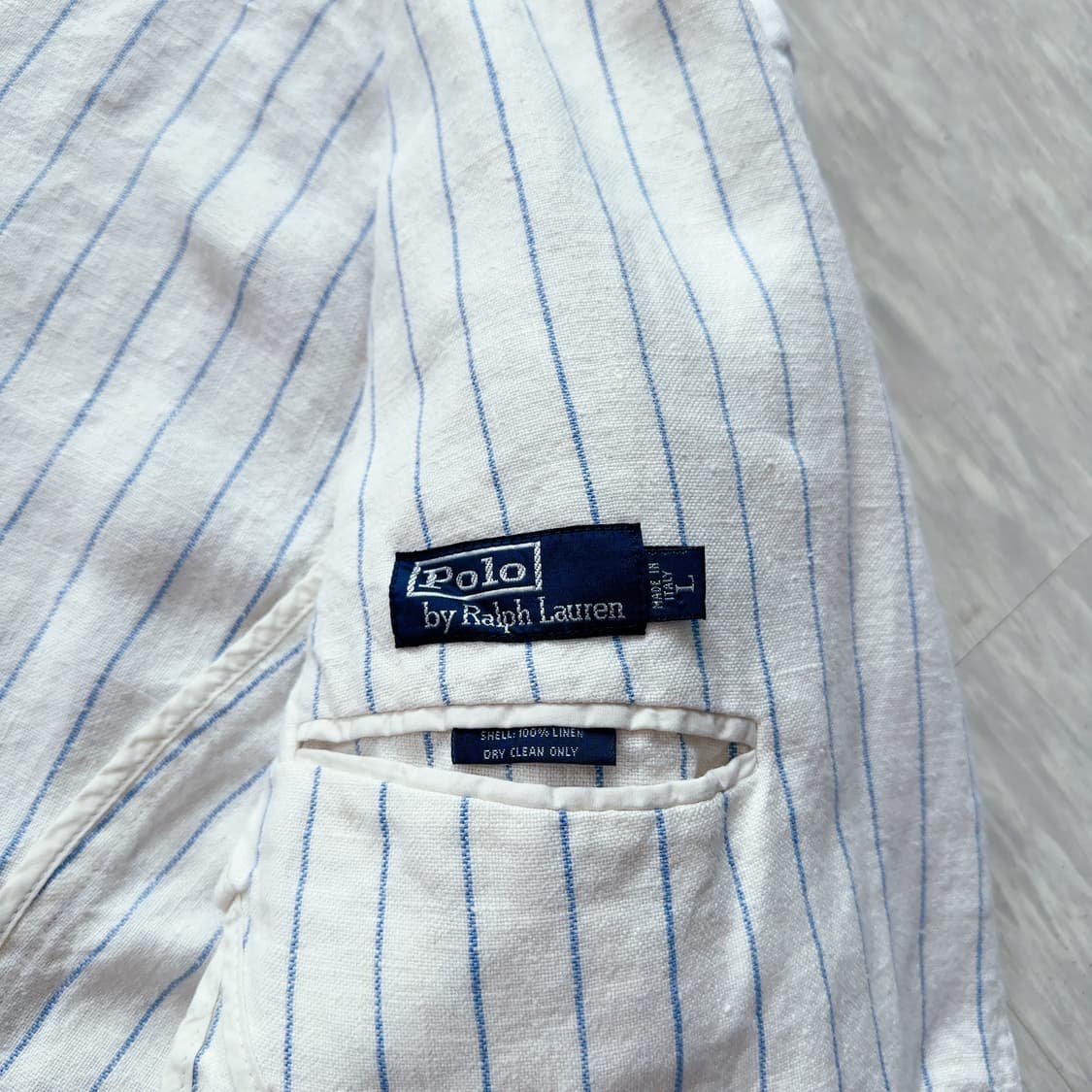 폴로 랄프로렌 100% 린넨 블레이져  MADE IN ITALY 상품이미지7