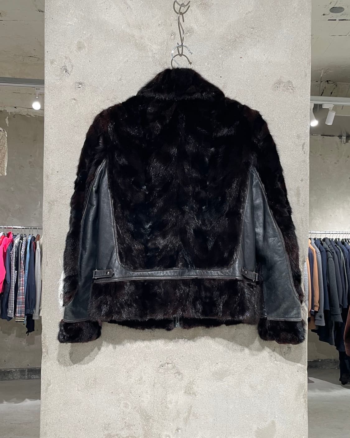 피에르 가르뎅 다크 브라운 밍크 퍼 자켓 상품이미지6