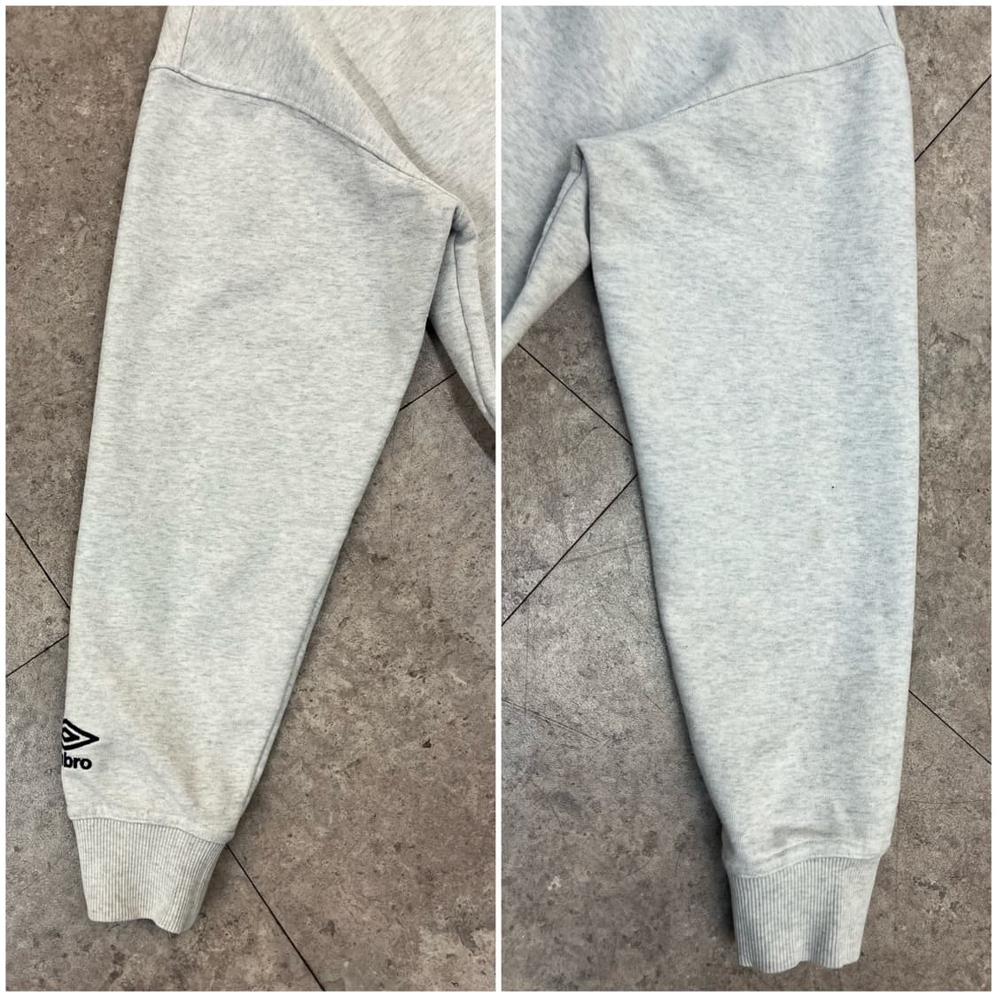 엄브로 반집업 맨투맨 라이트그레이 95 #csz4043 상품이미지7