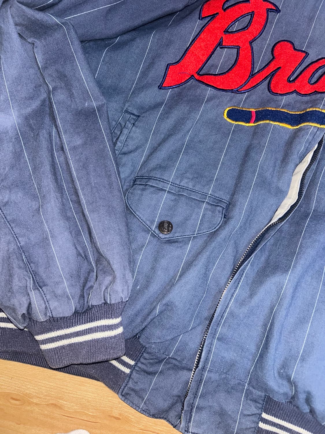 MIRAGE Atlanta Braves 리버시블 바시티자켓 상품이미지3