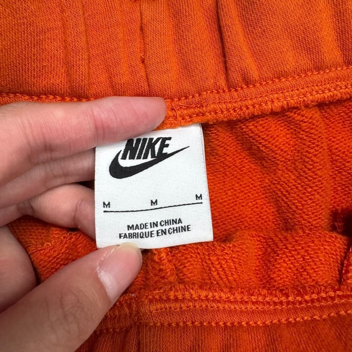 NIKE 에센셜 프렌치 테리 숏팬츠 오렌지 M 상품이미지5