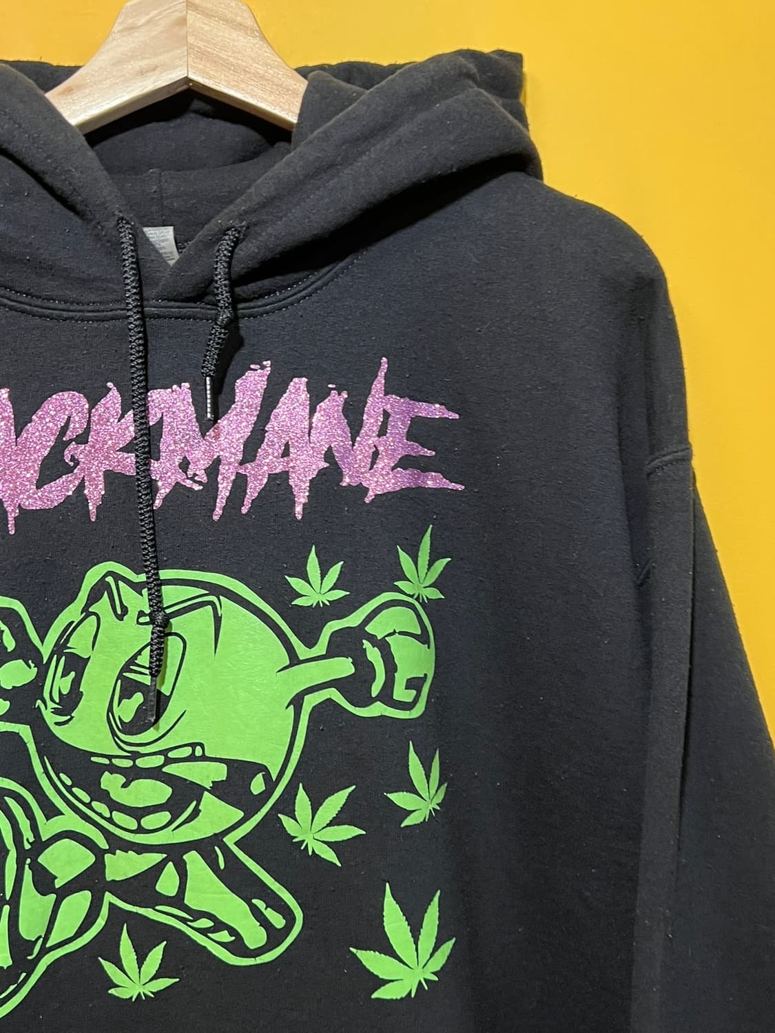 [L] 길단 해비 블렌드 팩맨 커스텀 후드 티셔츠 상품이미지2