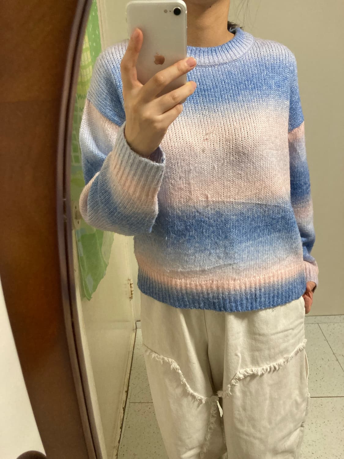 블루베리솜사탕 그라데이션 니트 상품이미지2