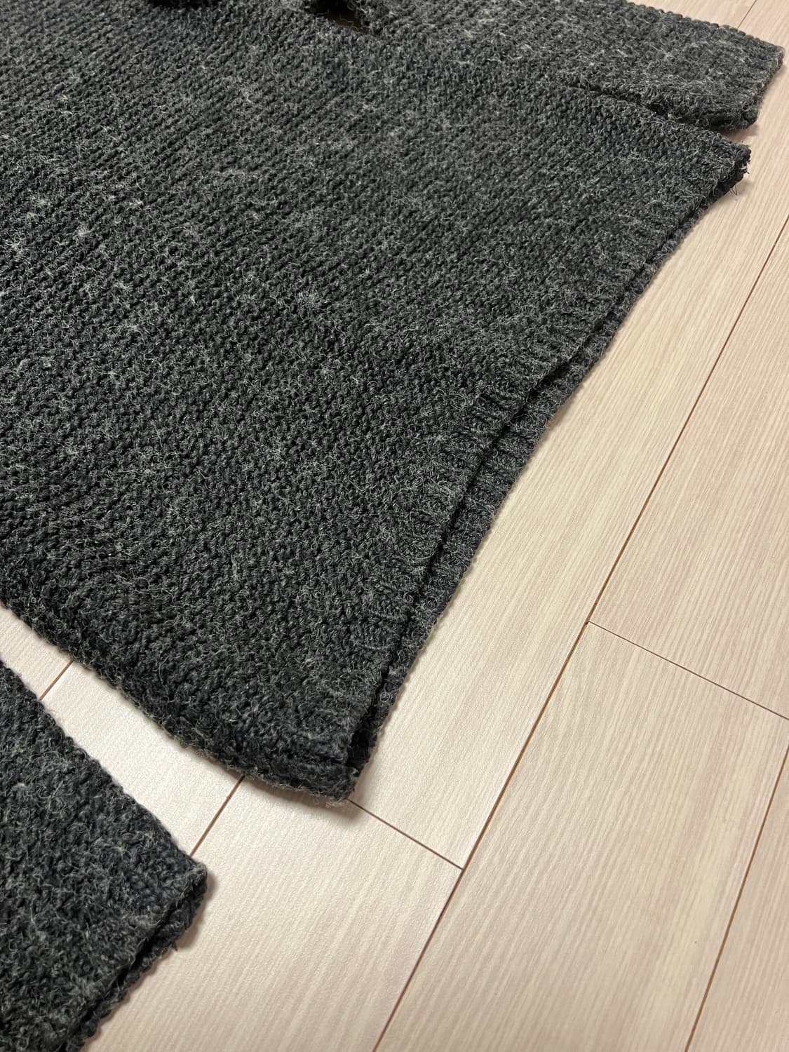 La Magie 울 니트 스웨터 / 차콜 그레이 / F / 빈티지 감성 상품이미지4