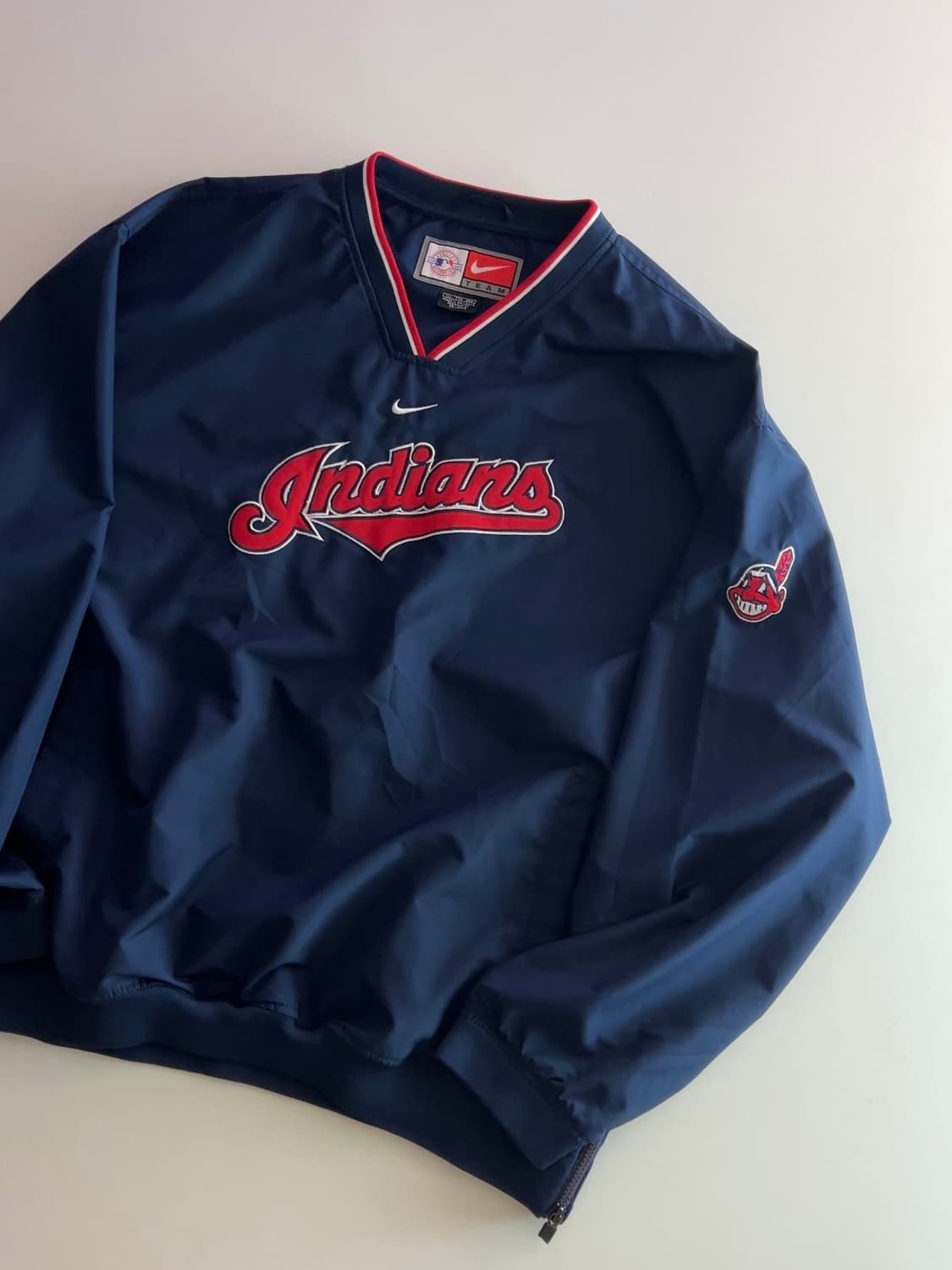 나이키 MLB 클리블랜드 인디언스 웜업 풀오버 XXL 상품이미지3