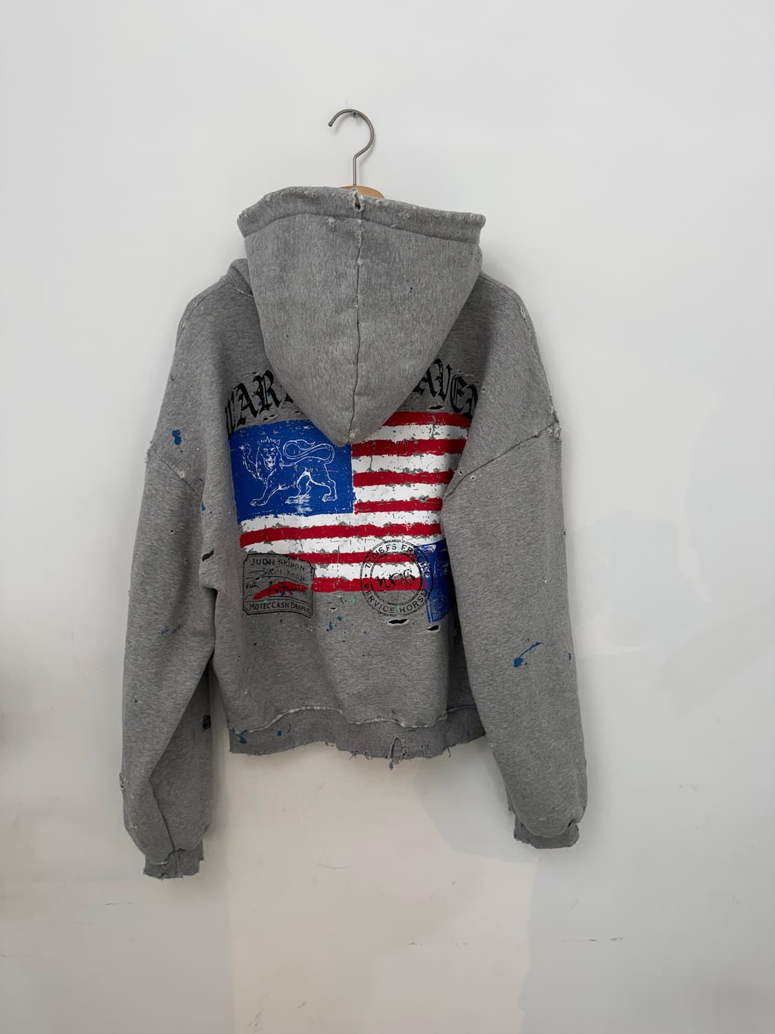 빈티지 크롭 후드집업(기모) 상품이미지5