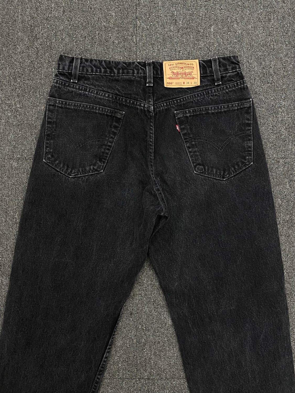 90s Levis 리바이스 550 흑청 데님팬츠 상품이미지6