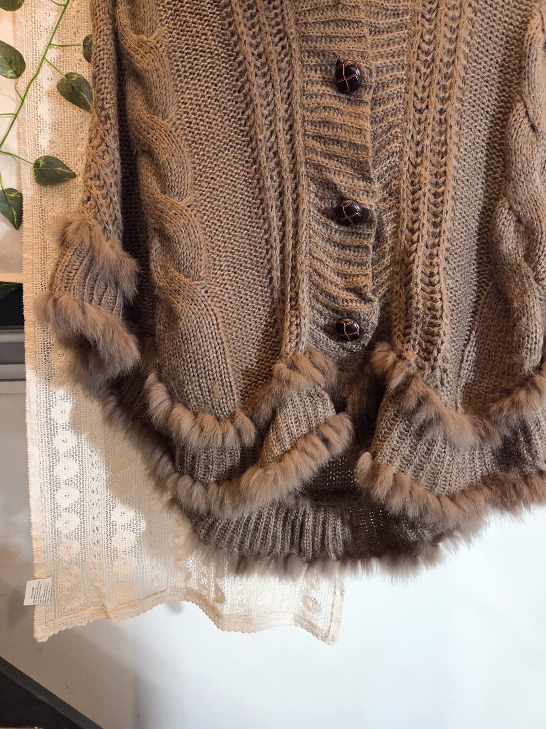 초코라떼 케이프 가디건 상품이미지3