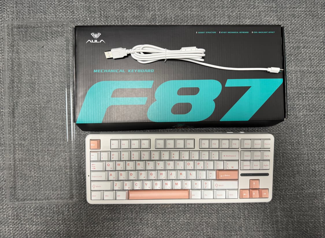 독거미 AULA LEOBOG F87Pro 유선 기계식 키보드 세이야축 상품이미지1