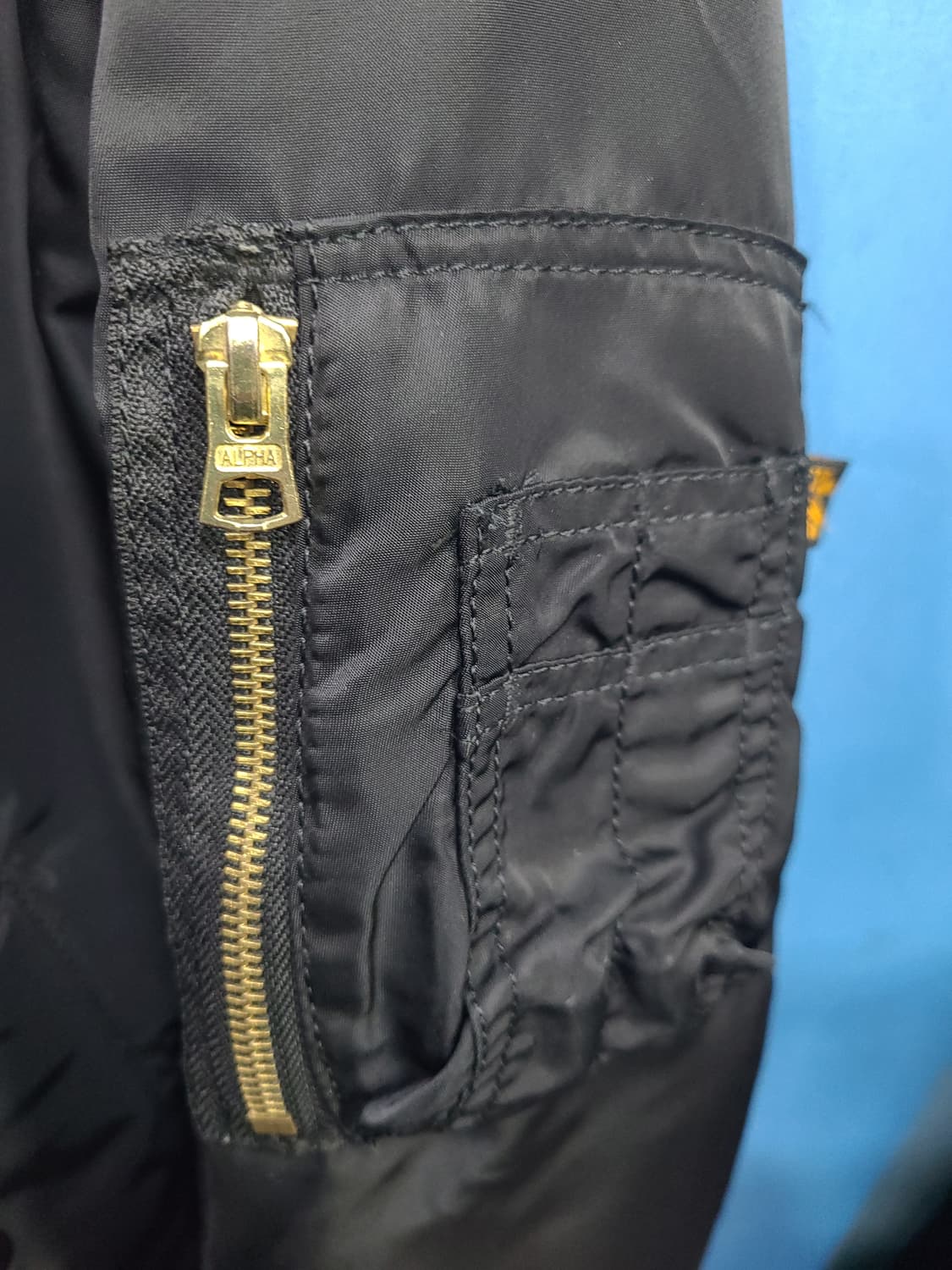 알파인더스트리 양면 성조기 ma-1 항공점퍼 상품이미지5