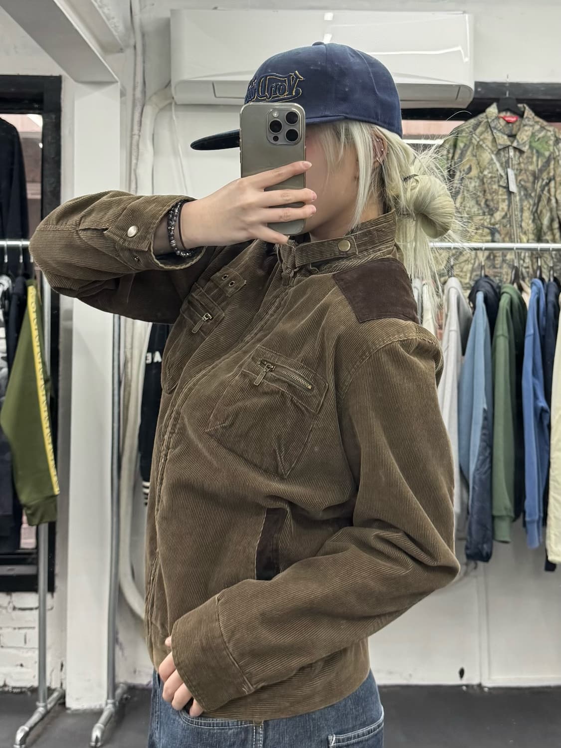 VTG 코듀로이 넥버클 자켓 상품이미지3