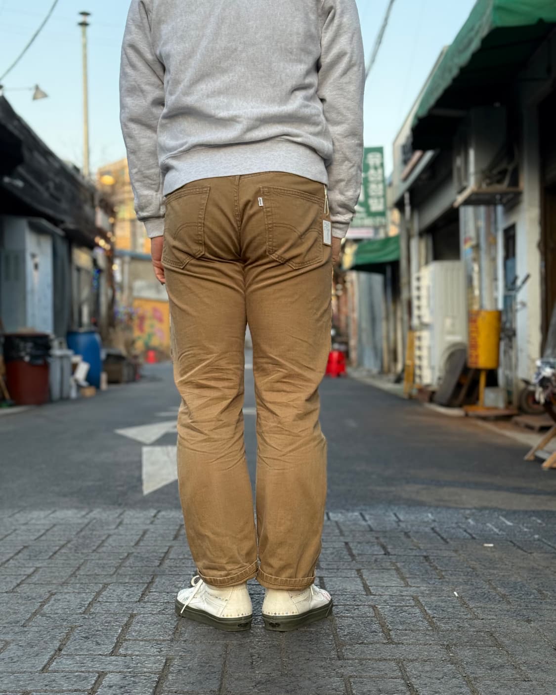 리바이스 505 레귤러 핏 코튼 팬츠 33 상품이미지10