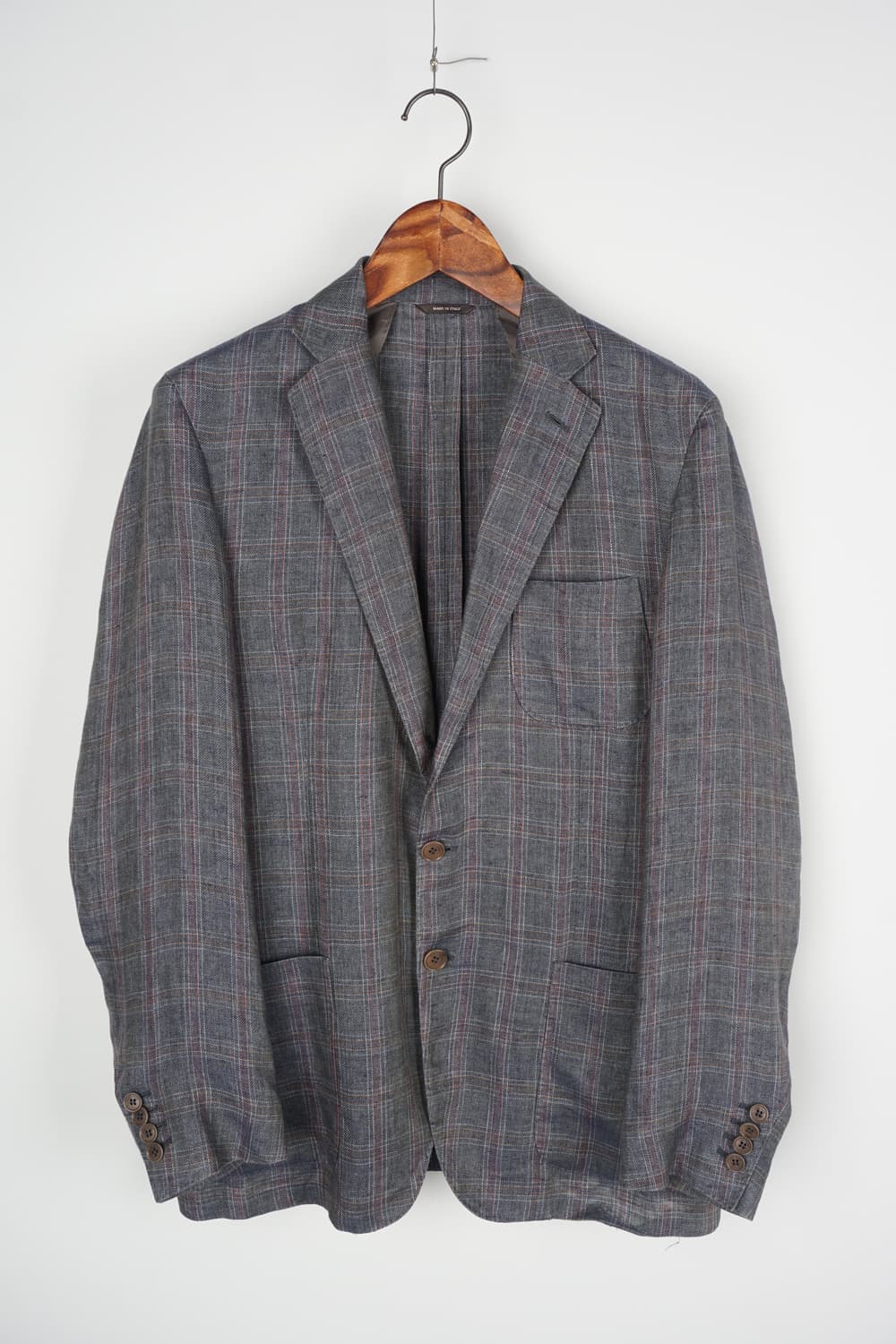  LORO PIANA linen tweed plaid blazer 상품이미지1