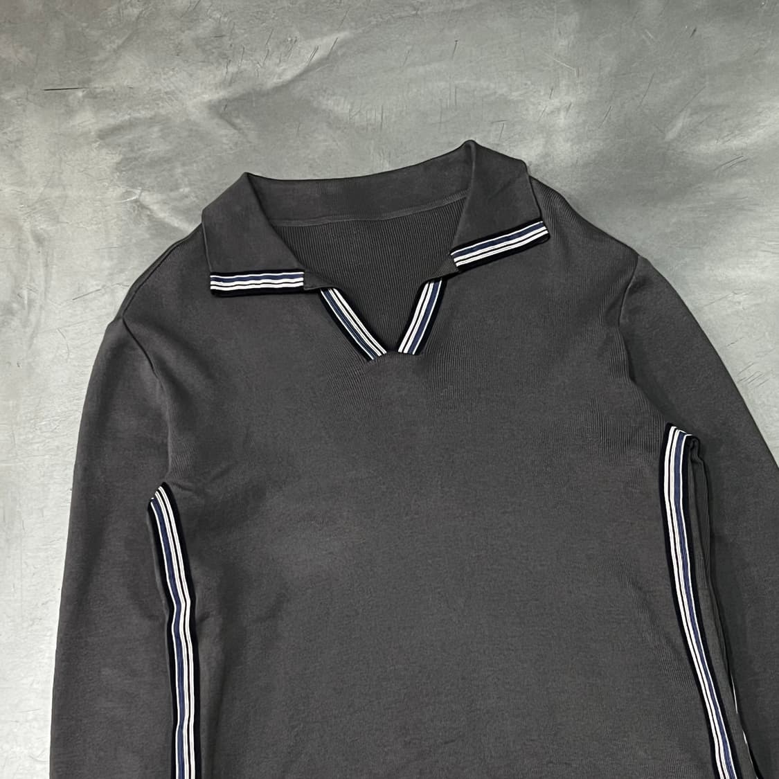  아르마니 진스 사이드라인 카라 니트 y15589 상품이미지3