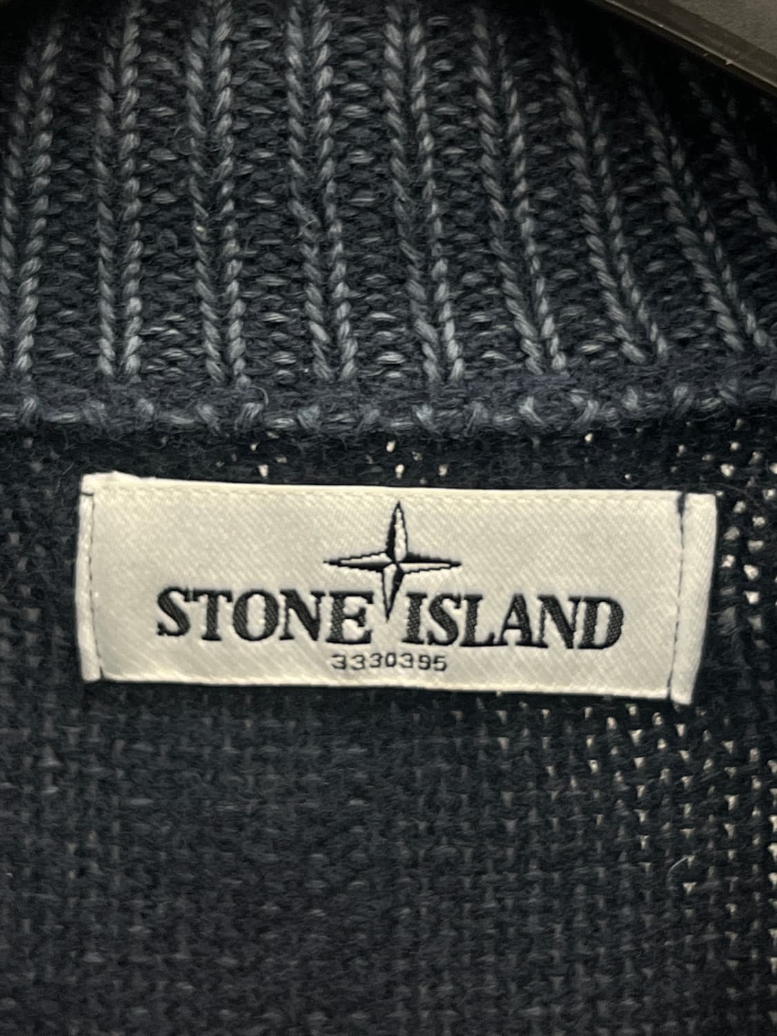 스톤아일랜드 린넨/울 멜란지 니트 집업 상품이미지6