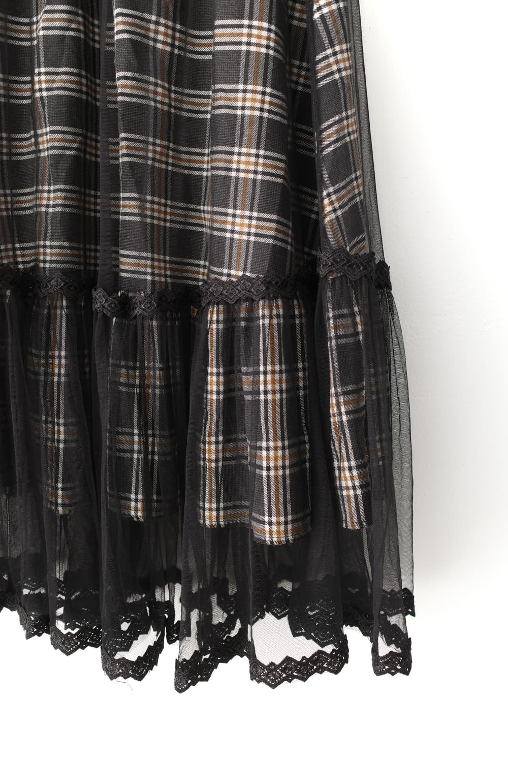 check lace sha skirt 상품이미지2