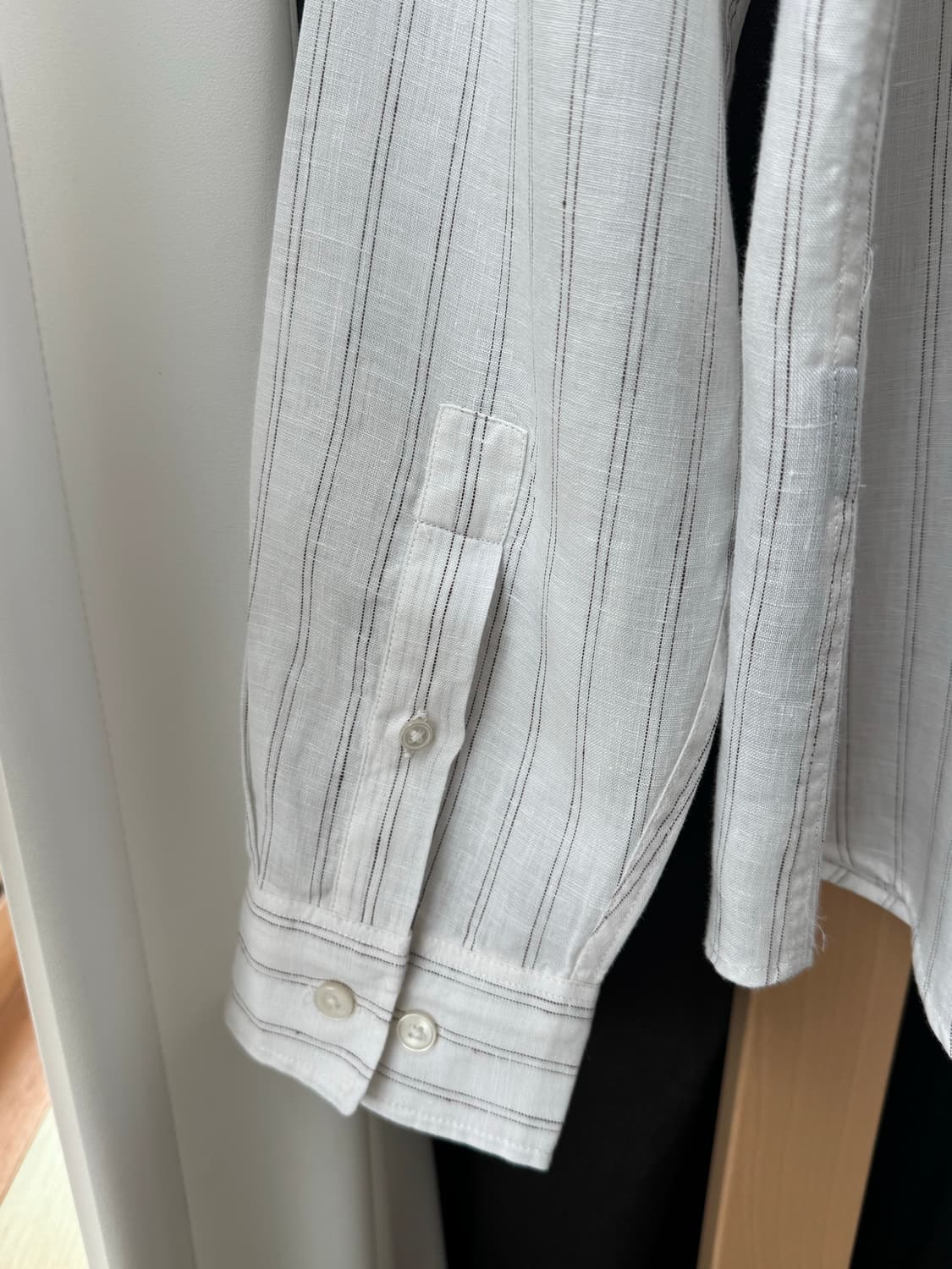 Massimo Dutti 마시모두띠 린넨 스트라이프 셔츠 XL 상품이미지7