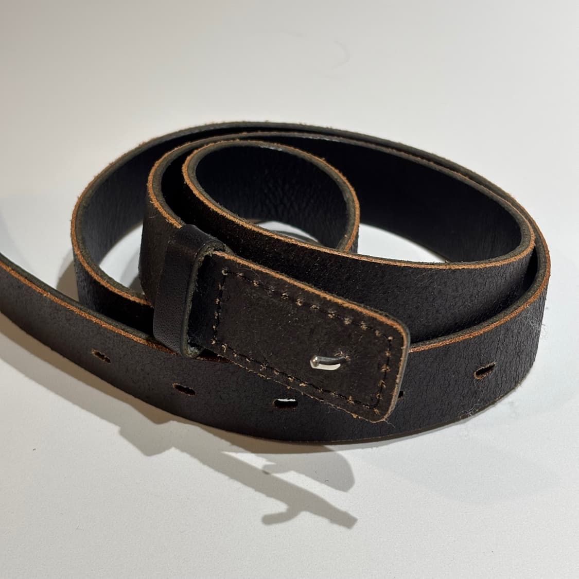 요지 야마모토 버클리스 레더 벨트 상품이미지1